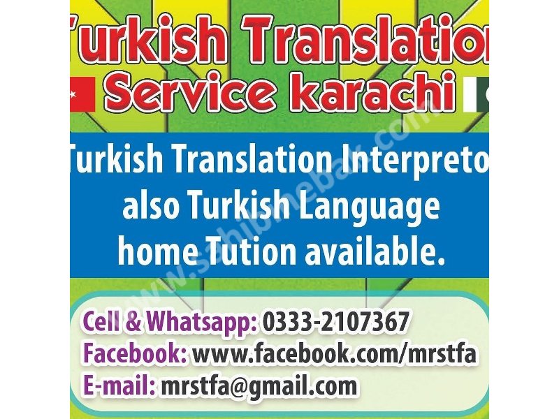 Türkçe Urduca tercümanlık hizmetleri karaçi Pakistan