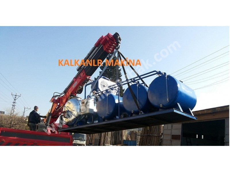 Atık motor yağı geri dönüşüm makinası.Fuel production from mini-used car oils