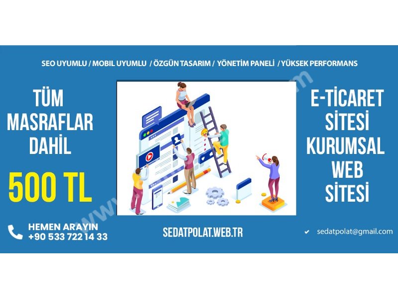 E-ticaret sitesi 500 tl