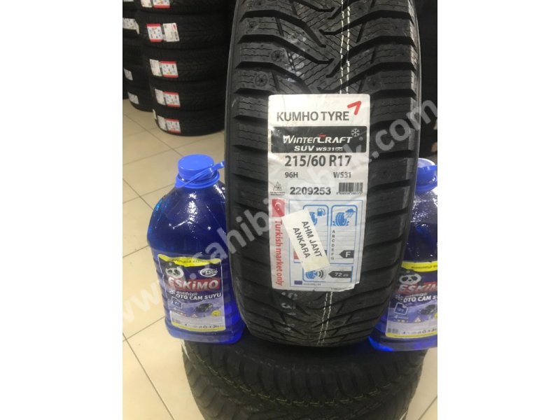 215/60R17 KUMHO 2018 TARİHLİ KIŞLIK LASTİK