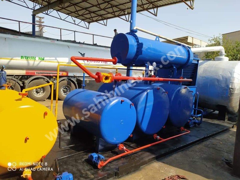 Atık Yağ Geri Dönüşüm Makinası kalkanlar.Fuel production from mini-used car oils
