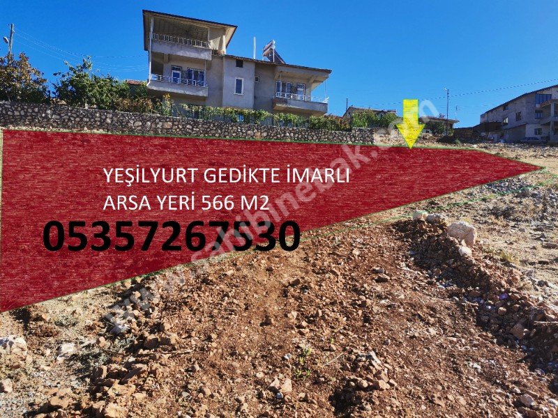 MALATYA TECDE GEDİKTE 3 KATA İMARLI ARSA 566 M2