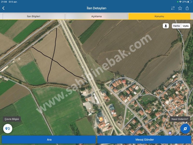 Ayvalik Altinova merkeze yakin 37 Dönüm Satılık tarla