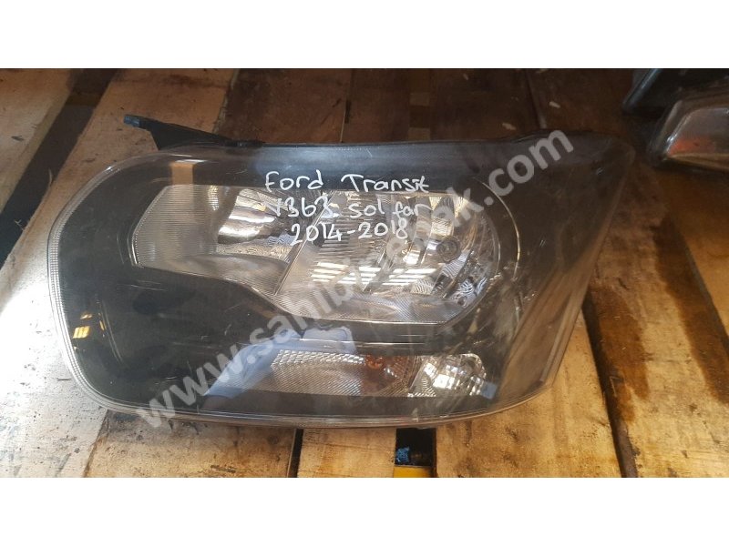 2014-2018 ford transit v363 çıkma sol far siyah zemin