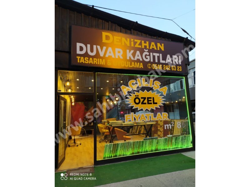 Duvar kağıdı mağazası devren kiralık