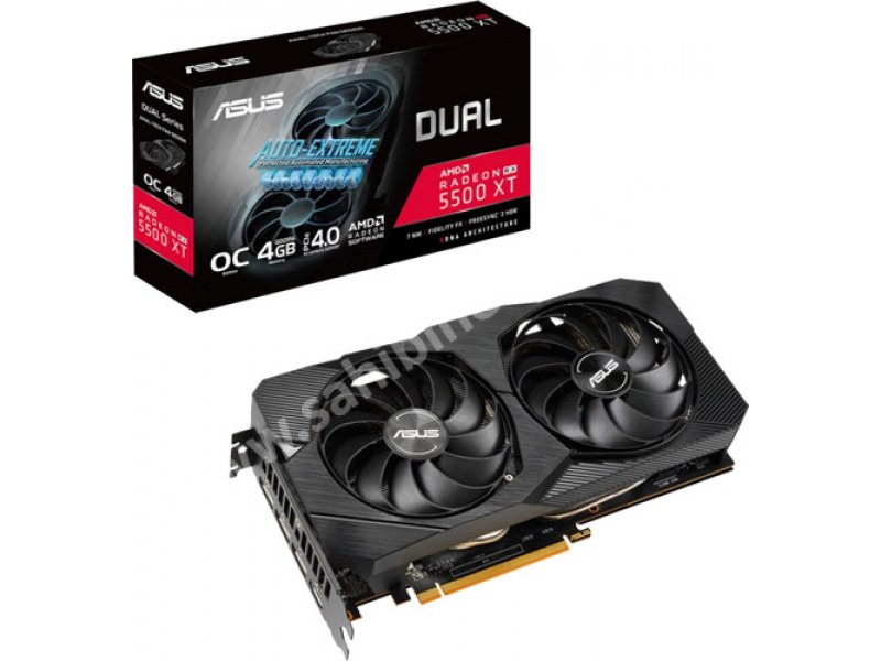 Asus DUAL-RX5500XT-O4G-EVO 128 Bit GDDR6 4 GB Graphics Card