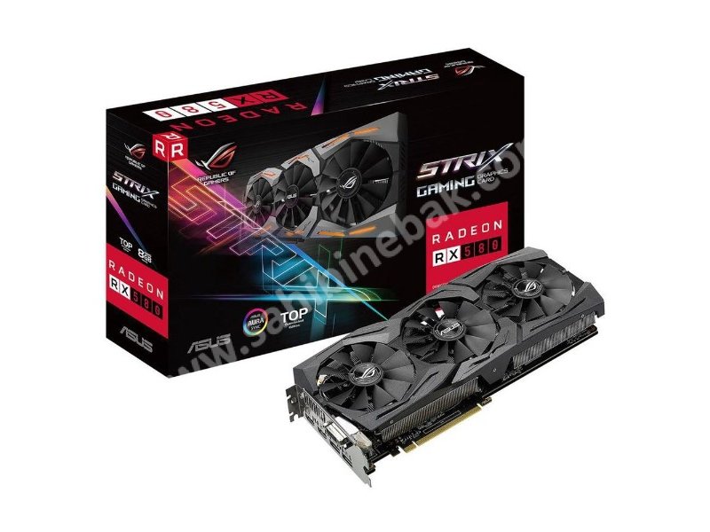 Rx 580 Asus Top OC 8G 256 Bit Ekran Kartı