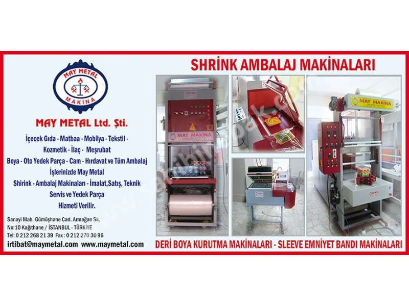 MAY METAL SHRİNK AMBALAJ MAKİNALARI