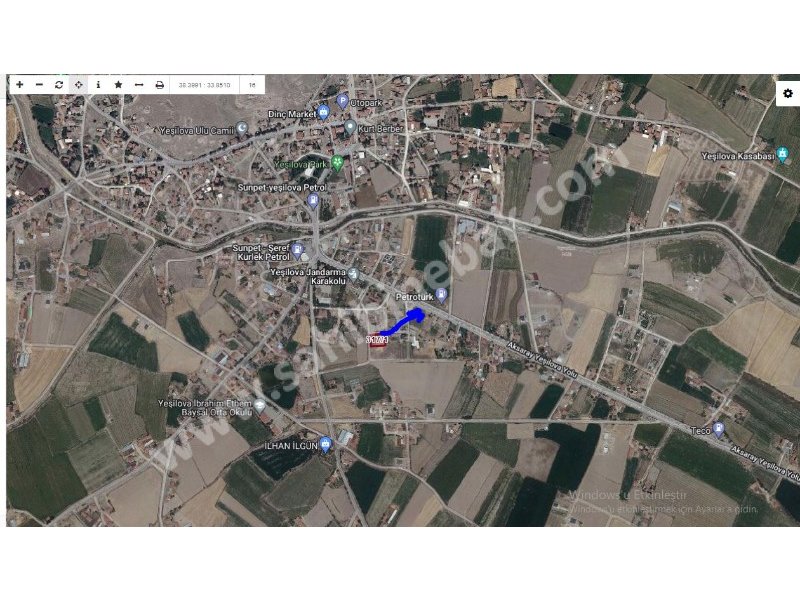 AKSARAY YEŞİLOVA KÖSELİDE SATILIK BAHÇE VE 3+1 EVİ