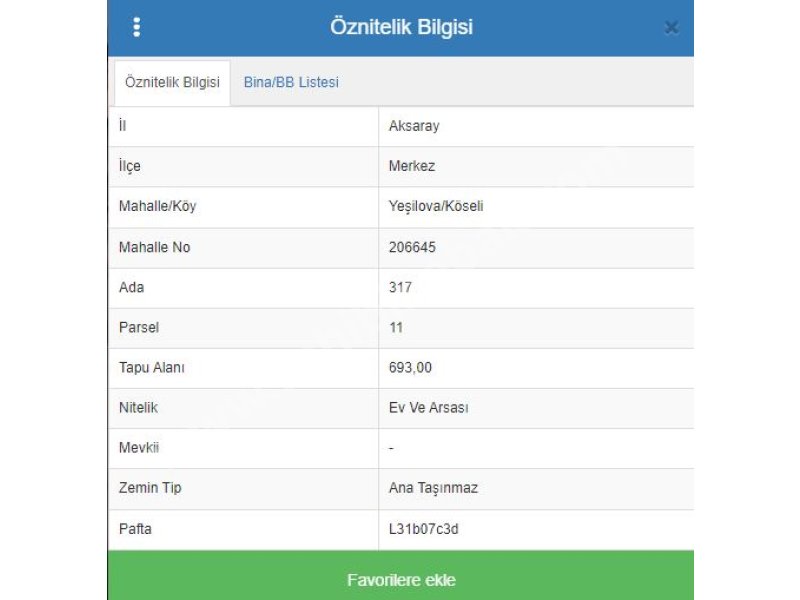 AKSARAY YEŞİLOVA KÖSELİDE SATILIK BAHÇE VE 3+1 EVİ