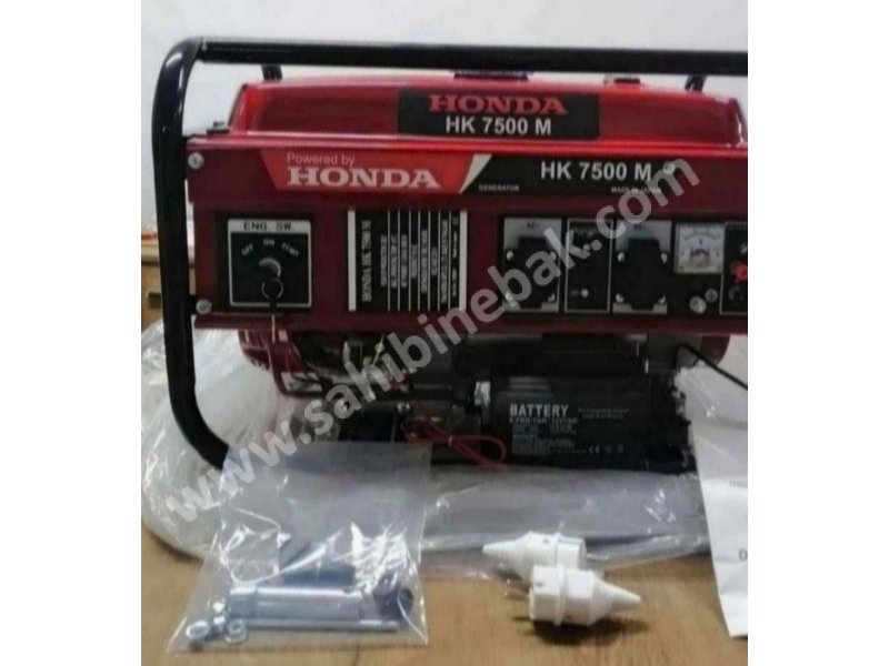 Sıfır 7.5 kW benzinli marşlı jeneratör acil satılık