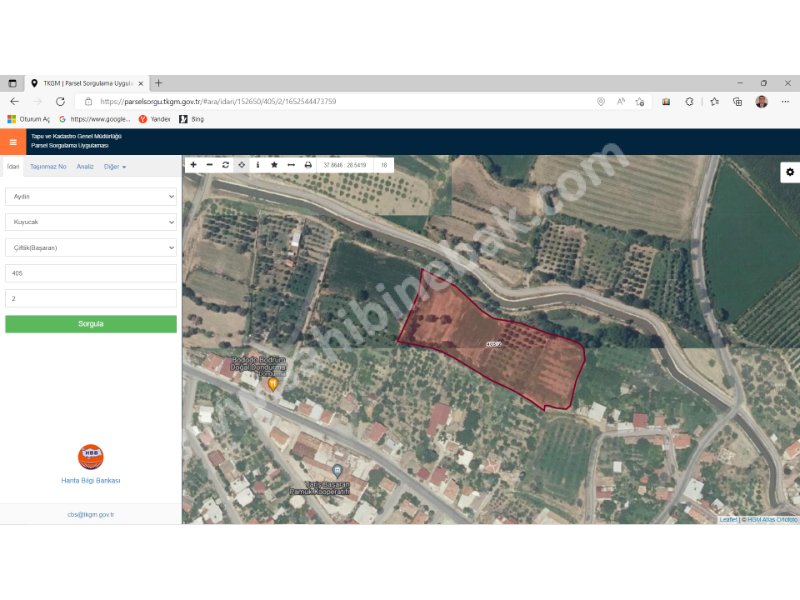 Aydın Kuyucak Başaran Mah. Satılık 9.648 m2 Arsa