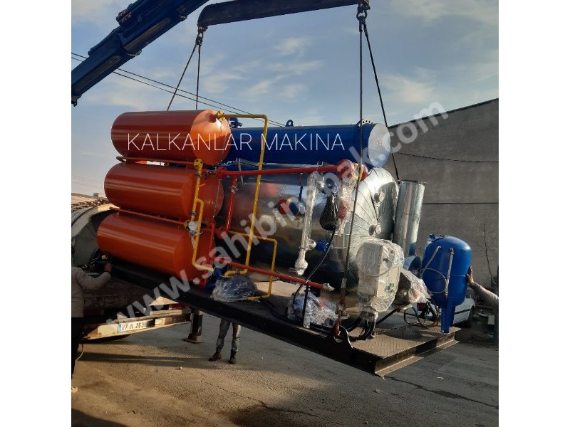 Küçük Ham petrol damiltma makinası yapımı kalkanlar makina
