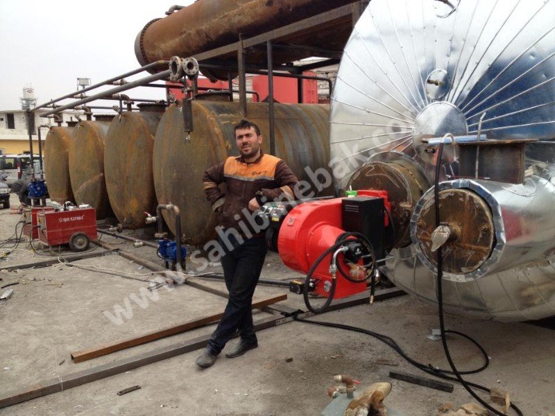 Small waste car oil distillation machine making kalkanlar makina