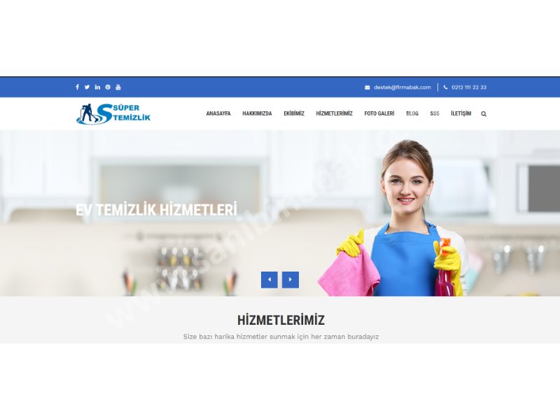 Temizlik Web Sitesi - Temizlik Firmalarına Web Sitesi Kuruyoruz