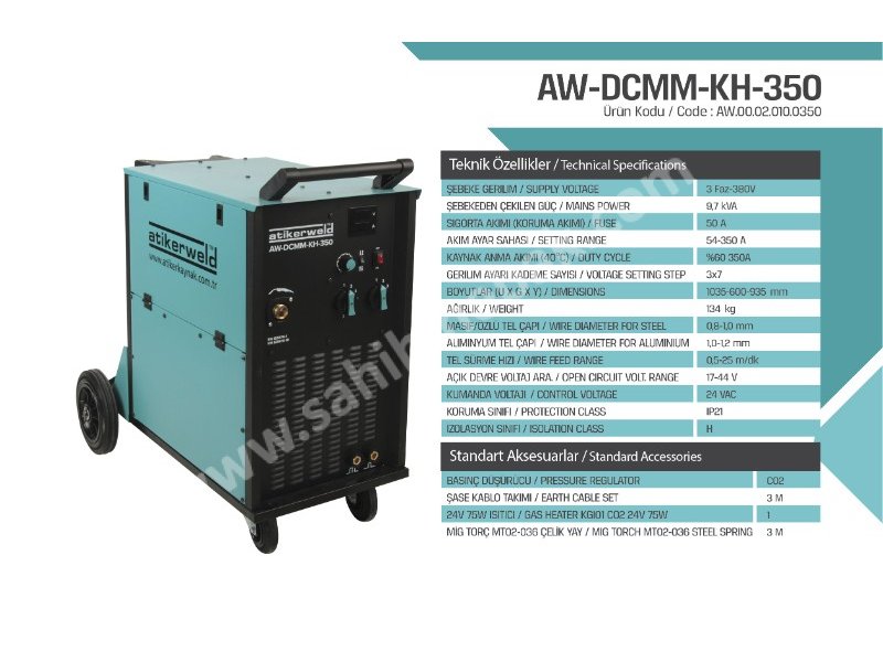 350 Amp Mıg Mag Gaz Altı Kaynak Makinesi- Welding