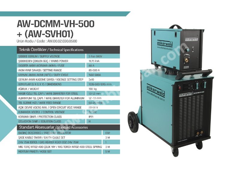 500 Amp Mıg Mag Gaz Altı Kaynak Makinesi -  Welding