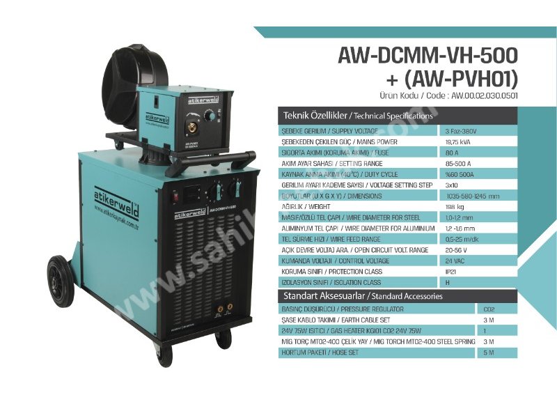 500 Amp Mıg Mag Gaz Altı Kaynak Makinesi -  Welding