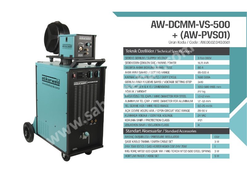 500 Amp Mıg Mag Gaz Altı Kaynak Makinesi -  Welding