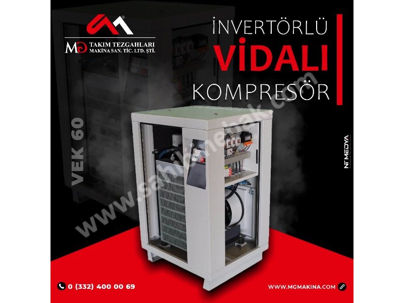 VEK 60 İnvertörlü Vidalı Kompresör