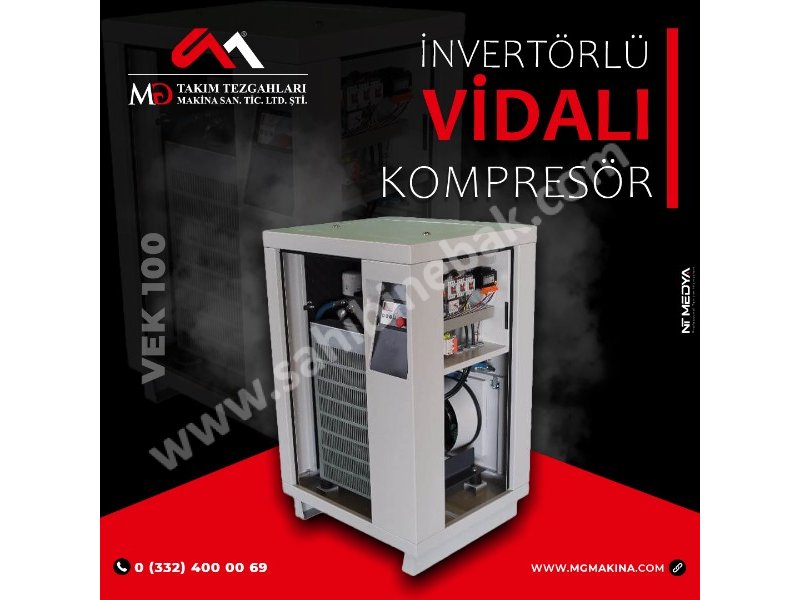 VEK 100 İnvertörlü Vidalı Kompresör