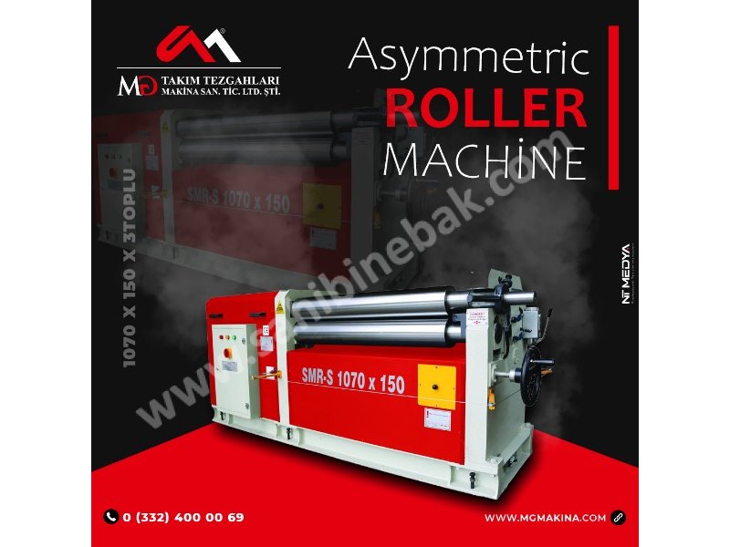 1070 x 150 x 3Toplu Asimetrik Silindir Makinası - Asymmetric Roller Machine