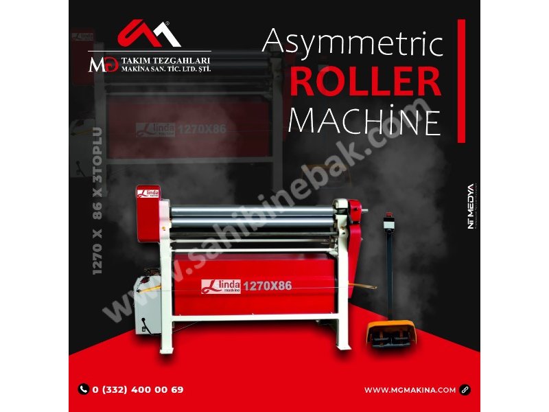 1270 x  86 x 3Toplu Asimetrik Silindir - Asymmetric Roller Machine