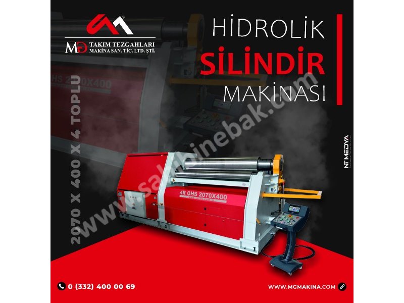 2070 x 400 x 4 Toplu hidrolik Silindir makinası - 4 batch Hydraulic cylinder