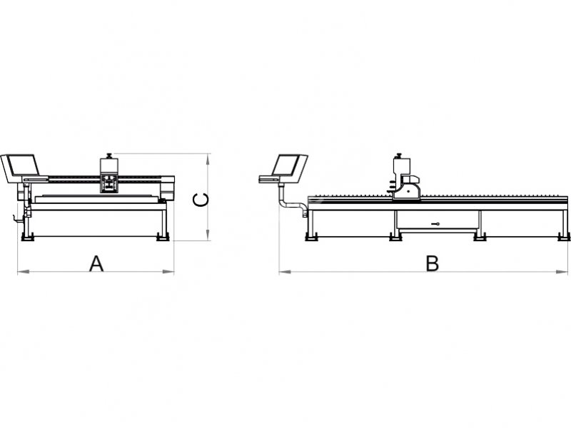 Hvac Line Cnc Plazma Kesim Makinası 1500X3000 12mm