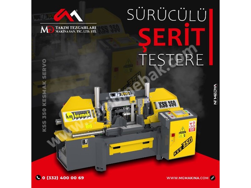 KSS 350 Kesmak Servo Sürücülü Şerit Testere