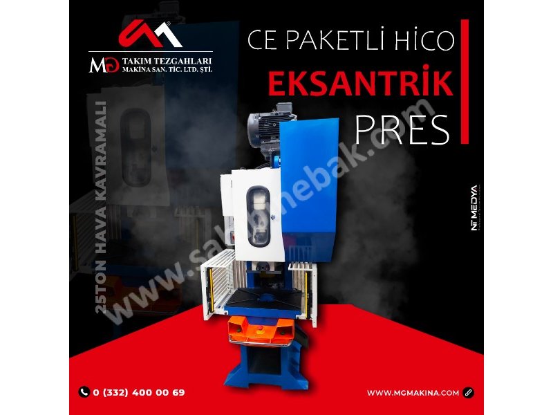25 Ton Hava Kavramalı CE Paketli Hico eksantrik Pres - Eccentric Press