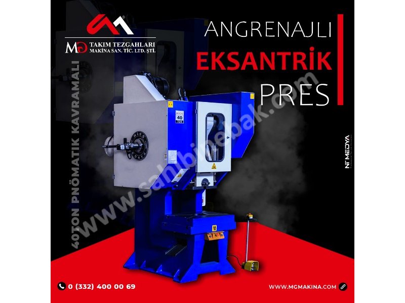 40 Ton Pnömatik Kavrama Angrenajlı Eksantrik Pres- Eccentric Press