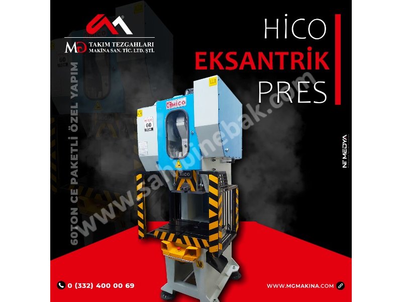 60 Ton CE Paketli özel Yapım Hico Eksantrik Pres - Eccentric Press