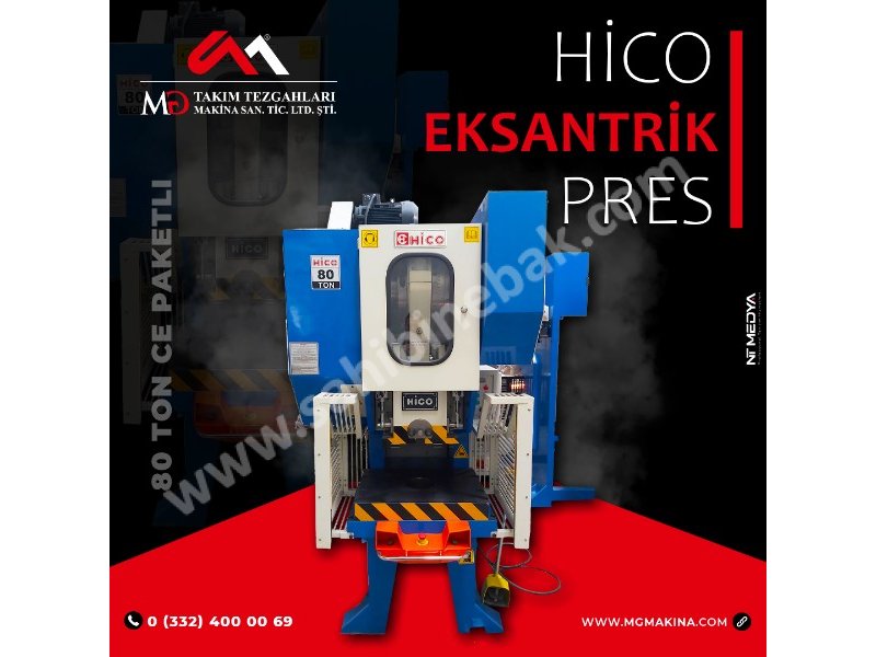 80 Ton CE Paketli Hico Eksantrik Pres - Eccentric Press