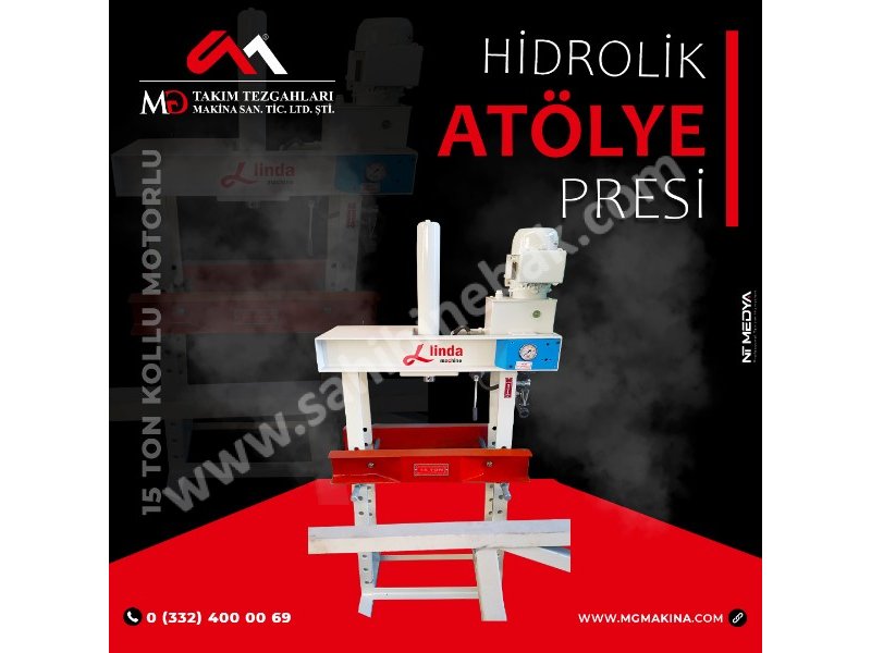 15 Ton Kollu Motorlu Hidrolik Atölye Presi  - Hydraulic Workshop Press