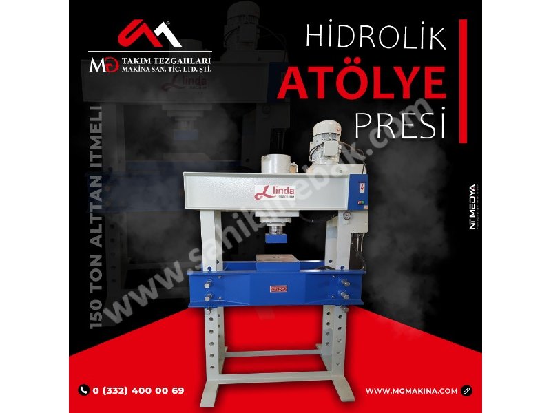 150 Ton Hidrolik Alttan İtmeli Atölye Presi - Hydraulic Workshop Pushing Press B