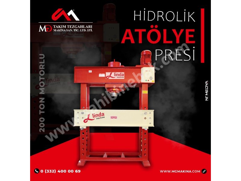 200 Ton Motorlu Hidrolik Atölye Presi  - Hydraulic Workshop Press