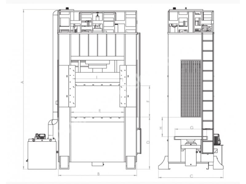 H Tipi Hidrolik Sıvama Pres Çeşitleri- H Type Hydraulic Spinning Press Types