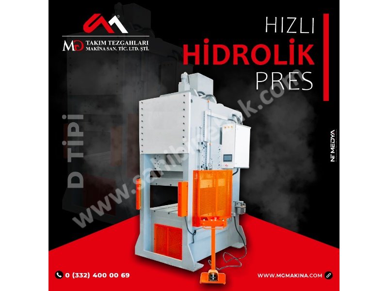 D Tipi Hızlı Hidrolik Pres - D Type Fast Hydraulic Press