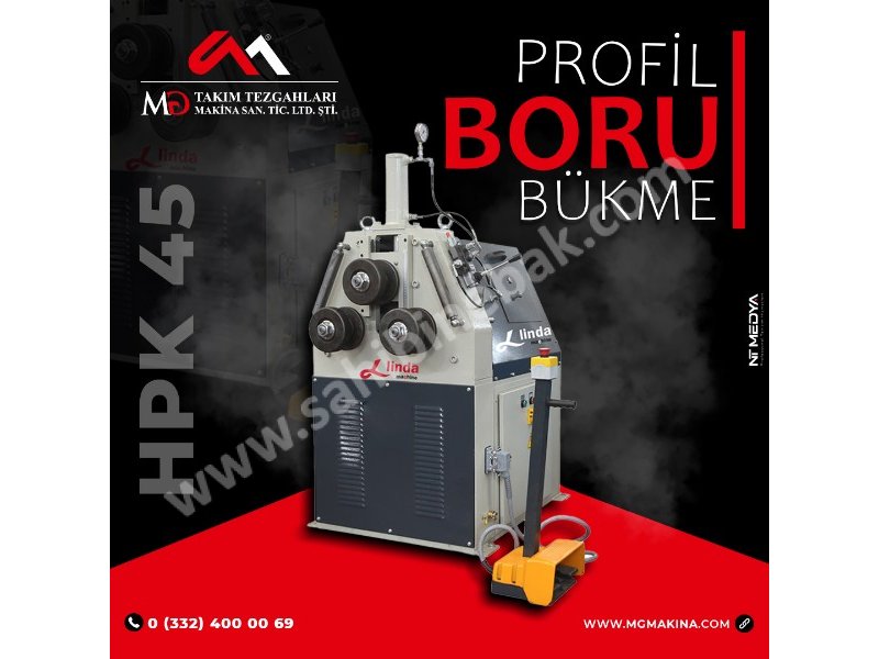 LPK 45 Profil ve Boru Bükme Hidrolik Makinası Profile and Pipe Bending