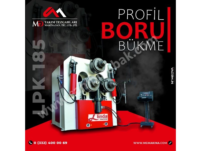 LPK 185 Profil ve Boru Bükme Hidrolik Makinası Profile and Pipe Bending