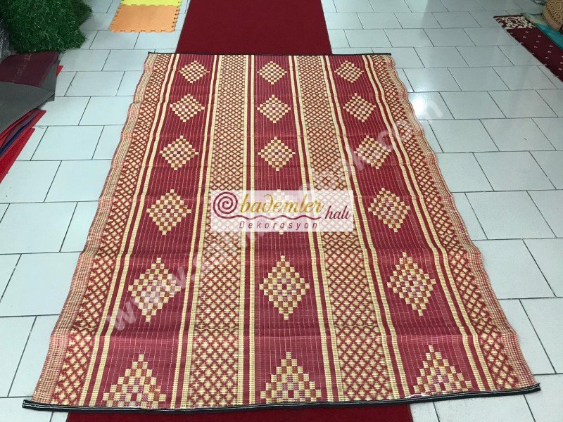 Plastik Kilim Hasır Piknik Cami Hasırı 180x270 ebat namaz hasırı