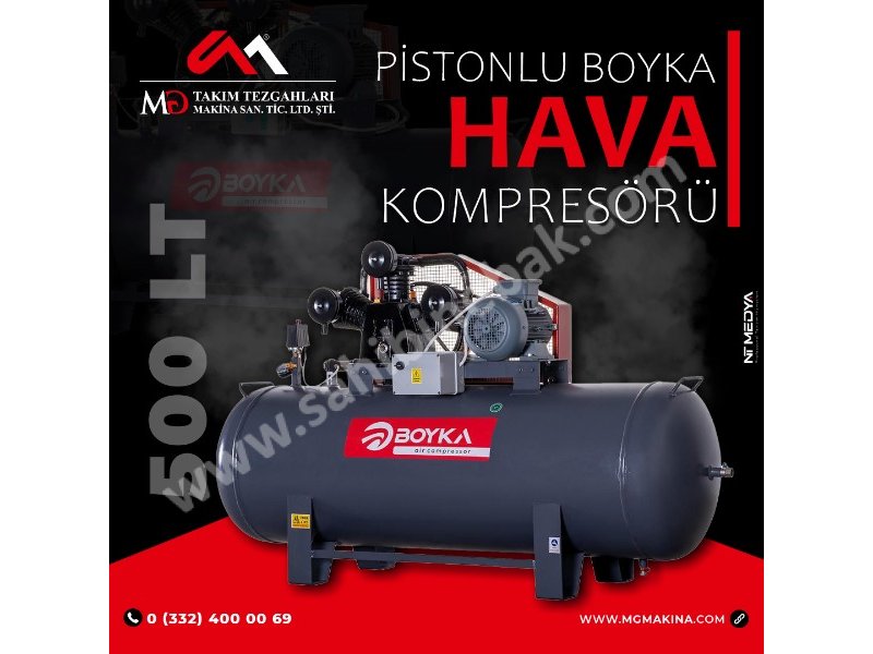 500 LİTRE HAVA KOMPRESÖRÜ ( BOYKA)