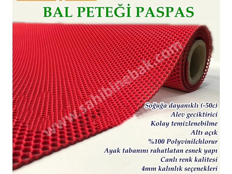 Z MAT PASPAS BAL PETEK DESENLİ KAYDIRMAZ PASPAS Z DESENLİ PASPAS