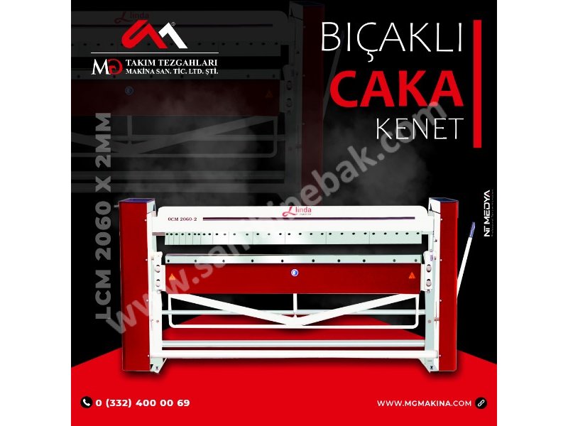 2060 x 2,0mm Parça Bıcaklı Caka Kenet LİNDA MACHİNE