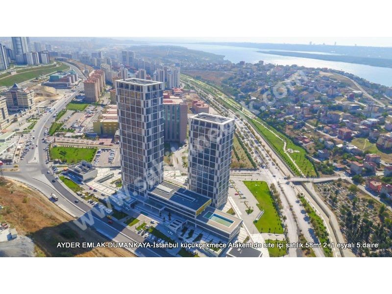 İstanbul Küçükçekmece Atakent Mah. Satılık 5. Kat 1+1 Eşyalı Daire 58 m3