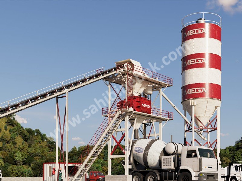 MEGA BETON SANTRALİ 60 m3 TWINSHAFT MİKSER