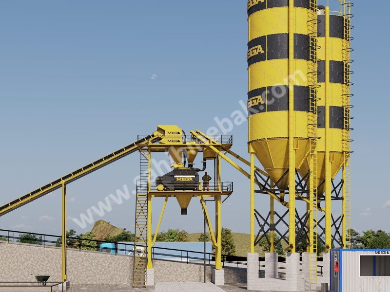 BETON SANTRALİ 90 m3 - TWINSHAFT MİKSER