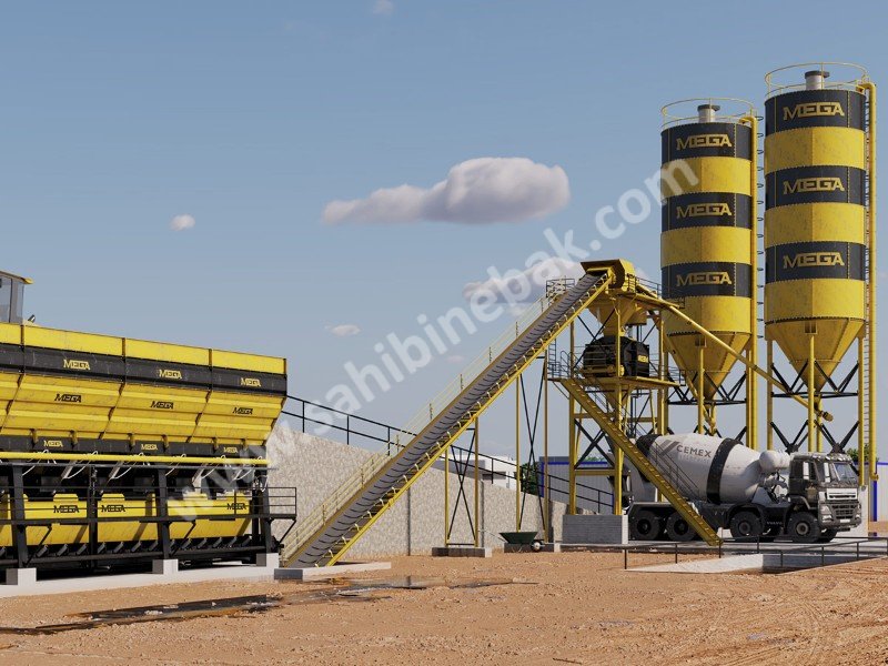 BETON SANTRALİ 90 m3 - TWINSHAFT MİKSER