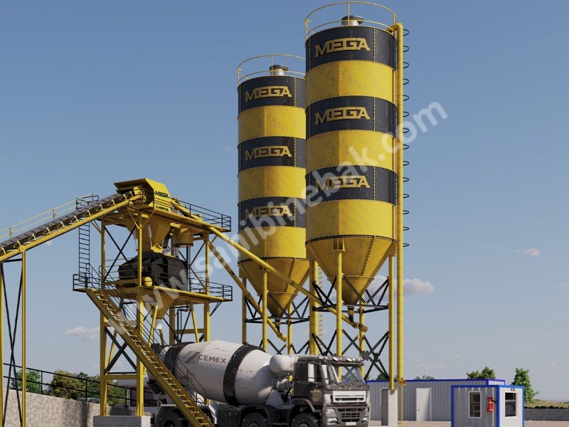 BETON SANTRALİ 90 m3 - TWINSHAFT MİKSER